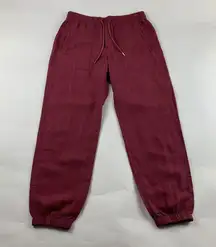 Athleta Wine Linen Cabo Jogger Pant 6