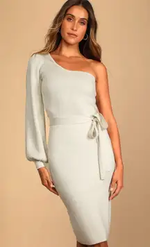 White And Gold Sweater Dress