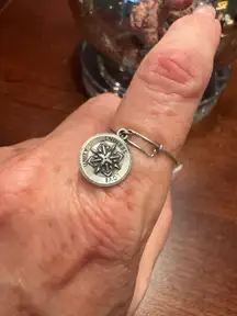 Alex & Ani Adjustable Silver Ring 