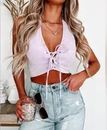 Crop halter top