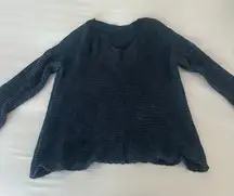 Navy Blue Knit Women's Sweater