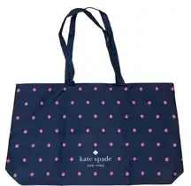 Kate Spade * New York Large Tote Shopping Bag Pink Dots