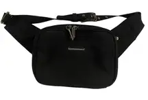 Frankie & Johnnie Black Crossbody Bag Travel Fanny Pack Double Zip Coin Adjust