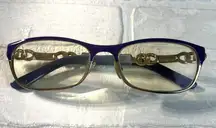 JIMMY‎ CHOO Eyeglasses Frames Violet 53 16 135 78-8T2 Rectangle Made in Italy