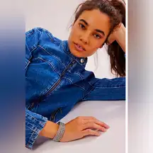 Free People Rider Cuff Silver Bracelet