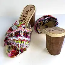 Sam Edelman Oda Slide Tweed Multi Print Heel