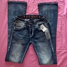 Rockrevival Women's Blue and Navy Jeans