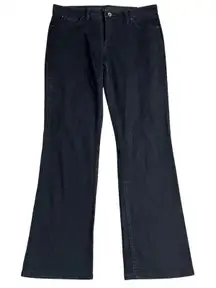 Wrangler Womens Q Baby Jeans Size 12 Mid Rise Bootcut Black 34x32