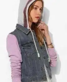 Womens BDG Denim Jean Sweatshirt jacket size Small