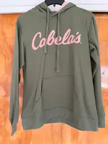 Cabelas Hoodie Olive Green Fall Sweatshirt New With Tags NWT