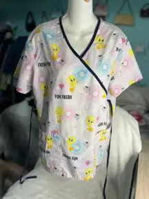 Baby  Tweety Bird scrub top