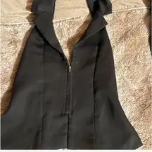 Backless halter neck vest