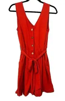 Cupshe  Tie Waist Button Romper