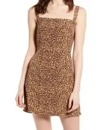 BP  NWT Cheetah Leopard Animal Print Sleeveless Mini Dress Size Medium