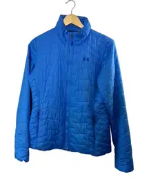 Under Armour COLDGEAR Light Blue Full-Zip Lightweight Puffer Jacket Size Small