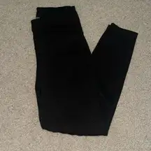 Textured Black Leggings