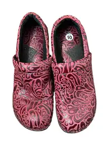 Born B.O.C Professional Concept Nursing Clogs Women‎ Shoes 10 Red Peggy Leather