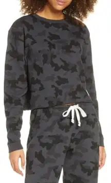 SOUL BY SOULCYCLE Casy Crop Camo Sweatshirt (M)