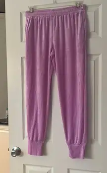 New Generation Love Ivy Velour Joggers LiLac Size Large