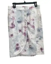 ANTHROPOLOGIE kimmie tie dye tulip skirt size 8