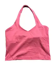 Lululemon Women's Align Halter Tank Top Pink Athletic Bra Size 6 LW1ED5S