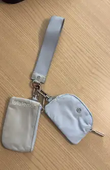 Lululemon Dual Pouch Wristlet blue