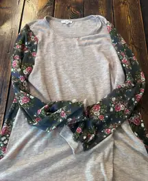 Easel Floral Top Boho Tunic