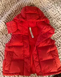 Lululemon Wunder Puff Cropped Vest Red