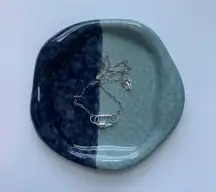 Handmade silver carabiner necklace 