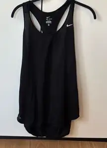 Nike dri fit black tank top with built in sports bra size medium