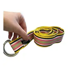 J. Crew 100% Acetate Colorful Stripe Belt // Size S/M
