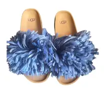 UGG "Cindy" Fuzzy Pom Slippers — NWT (Size 7 US)