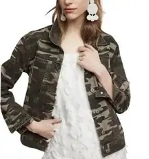 𝅺PILCO & the Letterpress Camo Boyfriend Denim Jacket - S