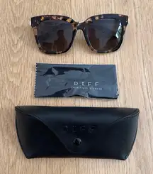 DIFF Sunglasses Polarized Bella Brown Gold