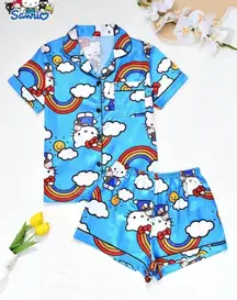 Hello Kitty Rainbow Ice Cream Pajama Set - Women’s Size Large