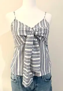 Stylish camisole with a knot-front design. 