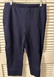 Chico’s Navy Slimming Capri Pants Size 1/Large