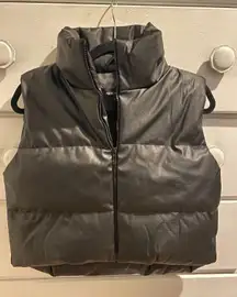 Faux Leather Vest