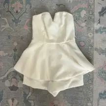 DO+BE Strapless Romper White size small!
