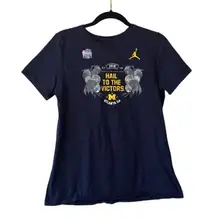 U Of M 2018 Hail To The Victors Peach Bowl Nike Jordan Michigan Wolverines Tee