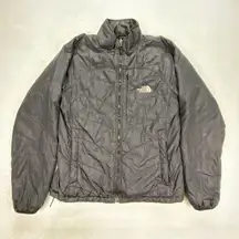 The North Face Jacket Womens Medium Navy/Gray Coat Ski Puffer Full Zip Primaloft