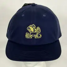 Notre Dame Fighting Irish Navy Mascot Hat Cap SnapBack OSFA Under Armour New