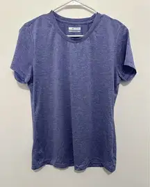 Columbia Purple‎ Short Sleeve Top M Pullover Women's Athletic Workout Running