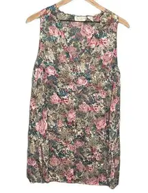 Victoria’s Secret Vintage Gold Label Floral Button Down Nightie Tunic Shirt M/L