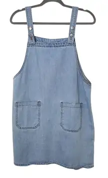 Hayden Denim Overall Dress Size Medium Denim Overall Mini Dress