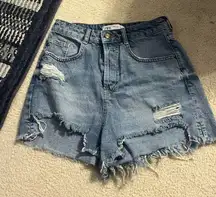 Zara denim shorts 4