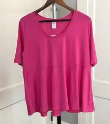 Hot pink Barbie nwt Barbiecore peplum top