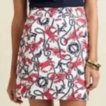 Vineyard Vines EUC Women's Nautical Lobster Crab Print Skirt Size 6