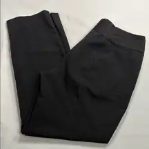 CAbi Black Straight Leg Pants Structured Design