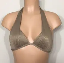 Kenneth Cole gold lame’ push up bikini top. 32 B/C. NWT